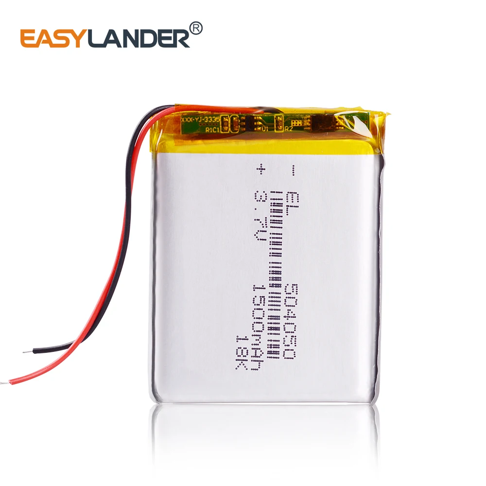 High Density 504050 3.7V 1500mAh Li-polymer Battery Rechargeable Lithium Bateries For PSP MP4 MP5 GPS DVD PDA Speaker
High Density 504050 3.7V 1500mAh Li-polymer Battery Rechargeable Lithium Bateries For PSP MP4 MP5 GPS DVD PDA Speaker