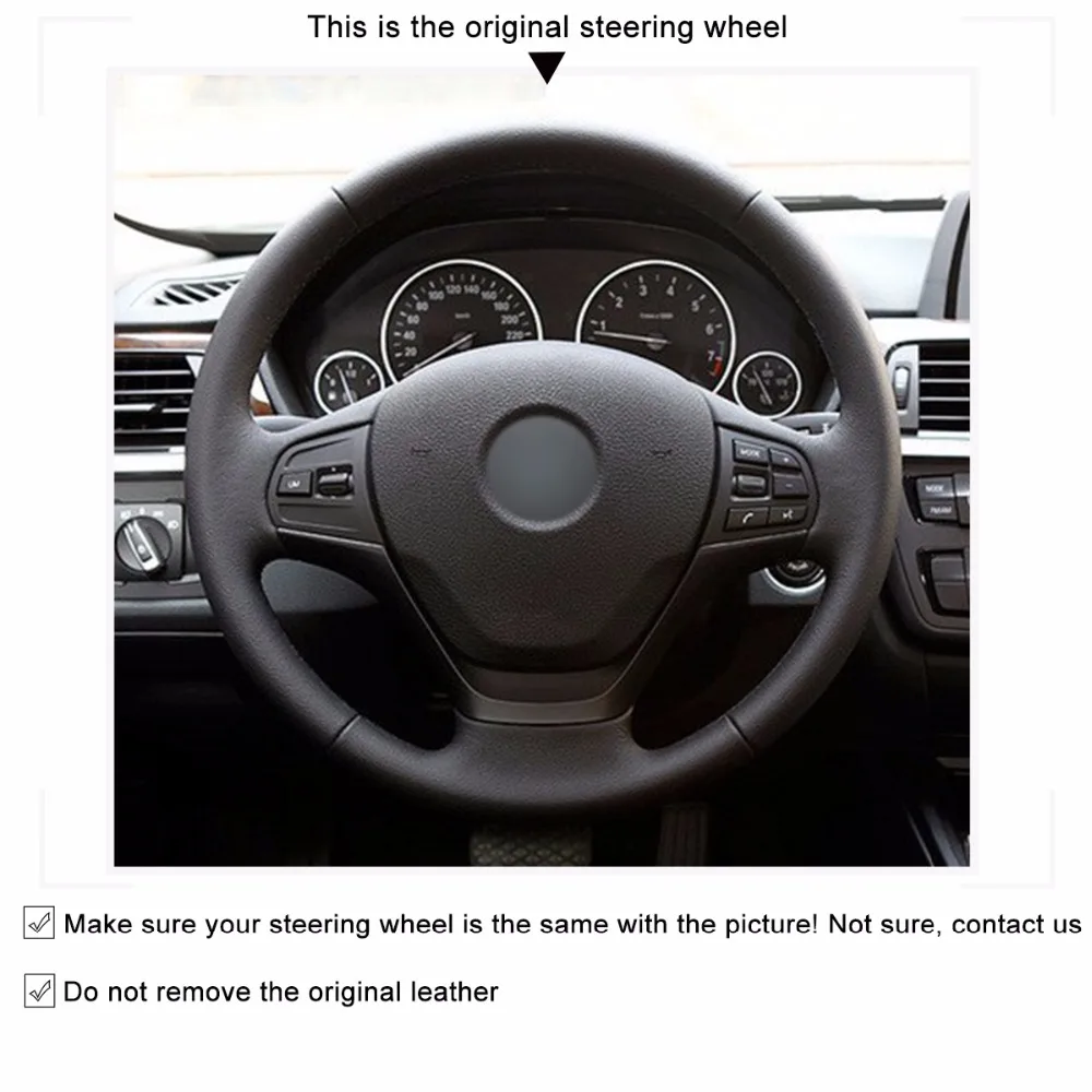 MEWANT Hand Sew Wrap Genuine Leather Black Suede Car Steering Wheel Cover for BMW F30 F31 Touring F34 F20 F21 F22 F23 2011-2020
MEWANT Hand Sew Wrap Genuine Leather Black Suede Car Steering Wheel Cover for BMW F30 F31 Touring F34 F20 F21 F22 F23 2011-2020