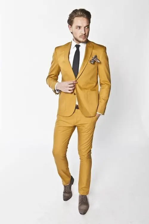 Latest Coat Pant Designs Yellow Men Suit Slim Fit 2 Piece casual Stylish Tuxedo Custom Groom Party Prom Suits Terno Masuclino Q9
Latest Coat Pant Designs Yellow Men Suit Slim Fit 2 Piece casual Stylish Tuxedo Custom Groom Party Prom Suits Terno Masuclino Q9