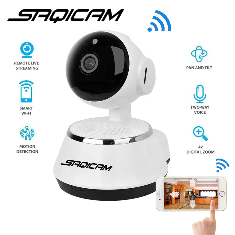 Новинка! Pan Tilt беспроводная IP камера WIFI 720P CCTV домашняя безопасности микро SD слот