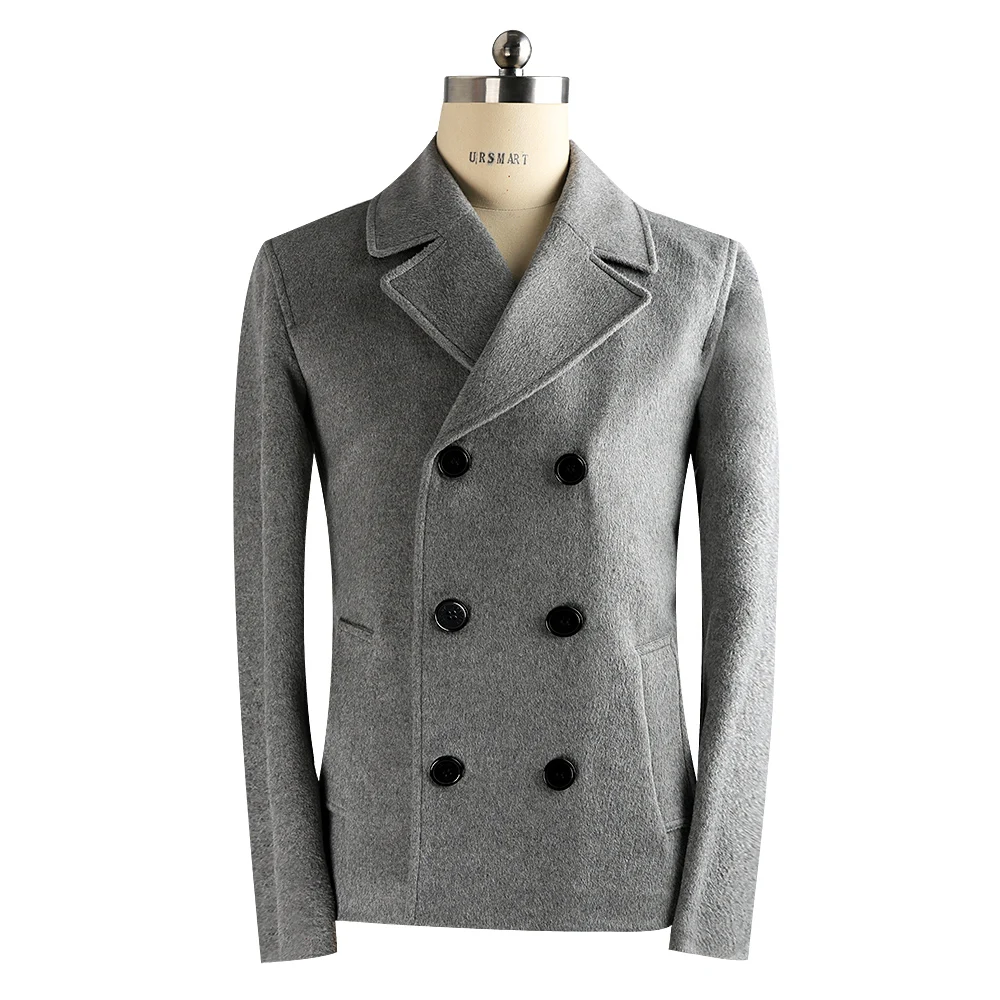 URSMART Short wool coat men autumn wear new young men's coat grey trend short coat men's coat
URSMART Short wool coat men autumn wear new young men's coat grey trend short coat men's coat