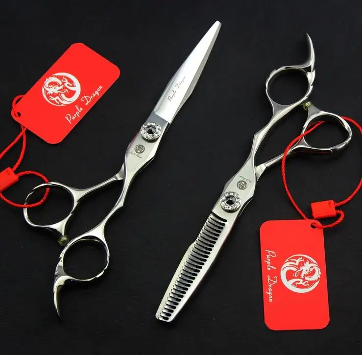 top grade Purple Dragon 440c steel hair cut scissors 6 inch professional hairdressing scissors thinning shears tijeras peluquero
top grade Purple Dragon 440c steel hair cut scissors 6 inch professional hairdressing scissors thinning shears tijeras peluquero