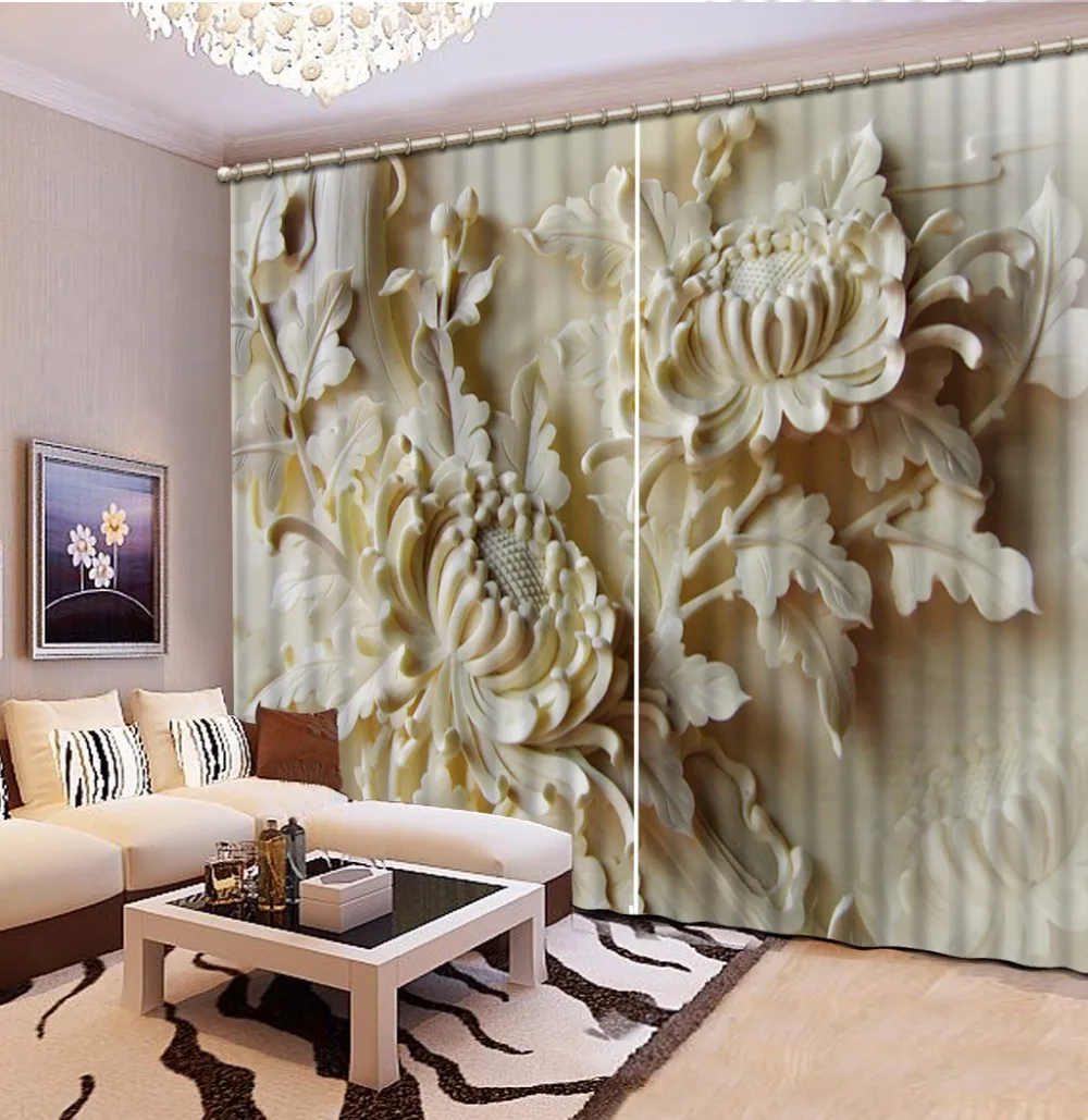 Fashion Customized Home Bedroom Decoration 3D Curtain Relief, Flowers Curtains For Bedroom Blackout Shade Window Curtains
Fashion Customized Home Bedroom Decoration 3D Curtain Relief, Flowers Curtains For Bedroom Blackout Shade Window Curtains