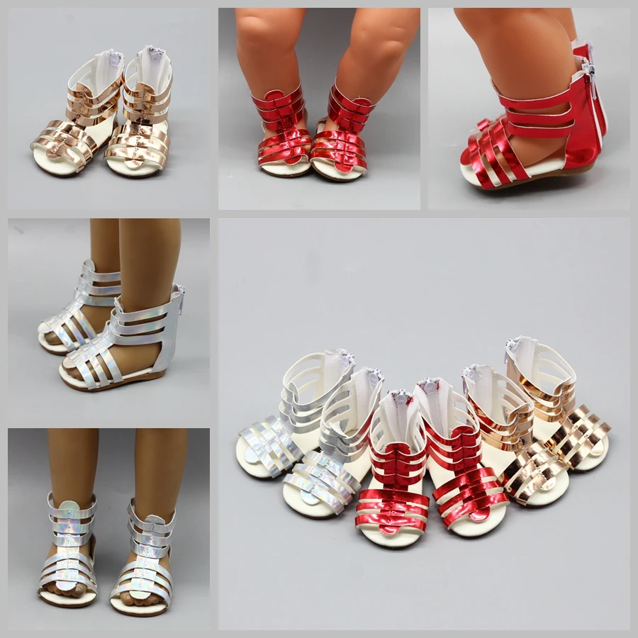 Fashion 18 Inch Doll Jean 7cm Doll Shoes for 45CM New Doll Roman Sandals Mini Dolls Summer Shoes
Fashion 18 Inch Doll Jean 7cm Doll Shoes for 45CM New Doll Roman Sandals Mini Dolls Summer Shoes
