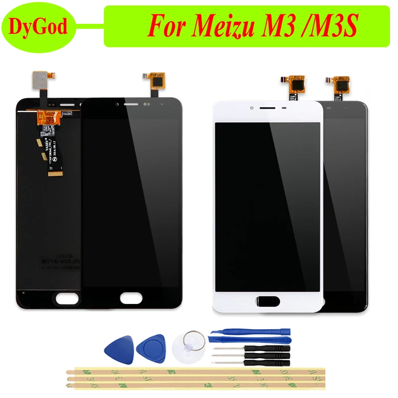 ЖК дисплей DyGod для Meizu M3 сенсорный экран полный дигитайзер запасная часть M3S Combo +