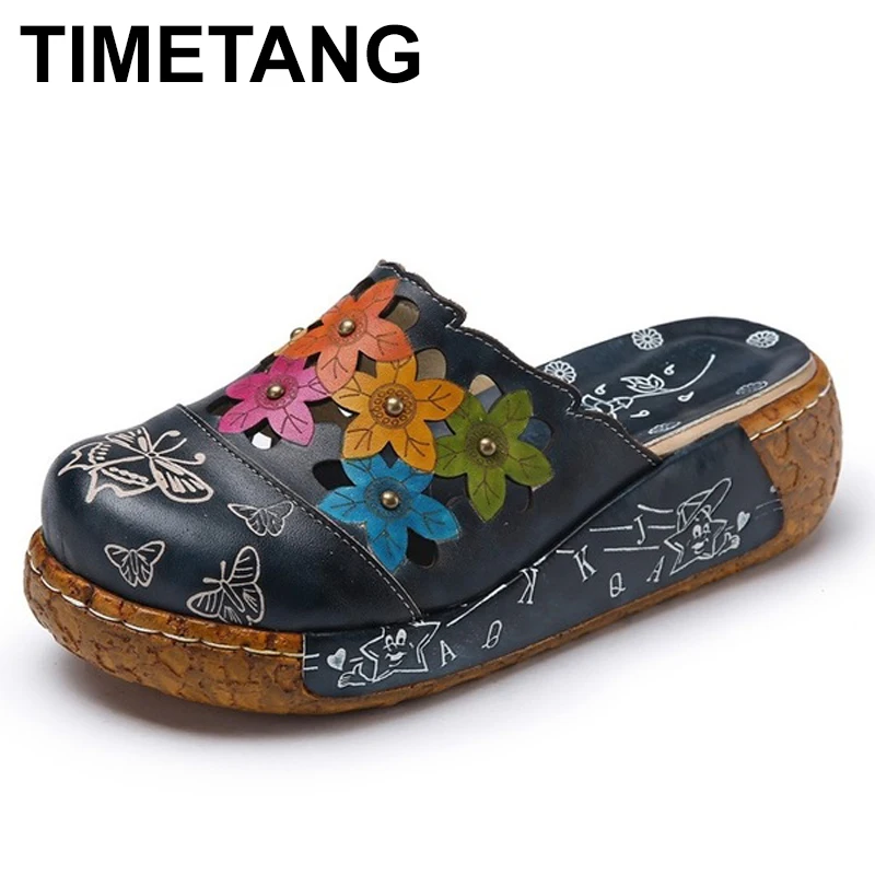 TIMETANG босоножки из натуральной кожи, туфли с цветочным принтом; Шлепанцы, ручная работа, шлепанцы без задника с открытыми пальцами; Шлепанцы на платформе сабо для женщин женские шлепанцы плюс
TIMETANG босоножки из натуральной кожи, туфли с цветочным принтом; Шлепанцы, ручная работа, шлепанцы без задника с открытыми пальцами; Шлепанцы на платформе сабо для женщин женские шлепанцы плюс