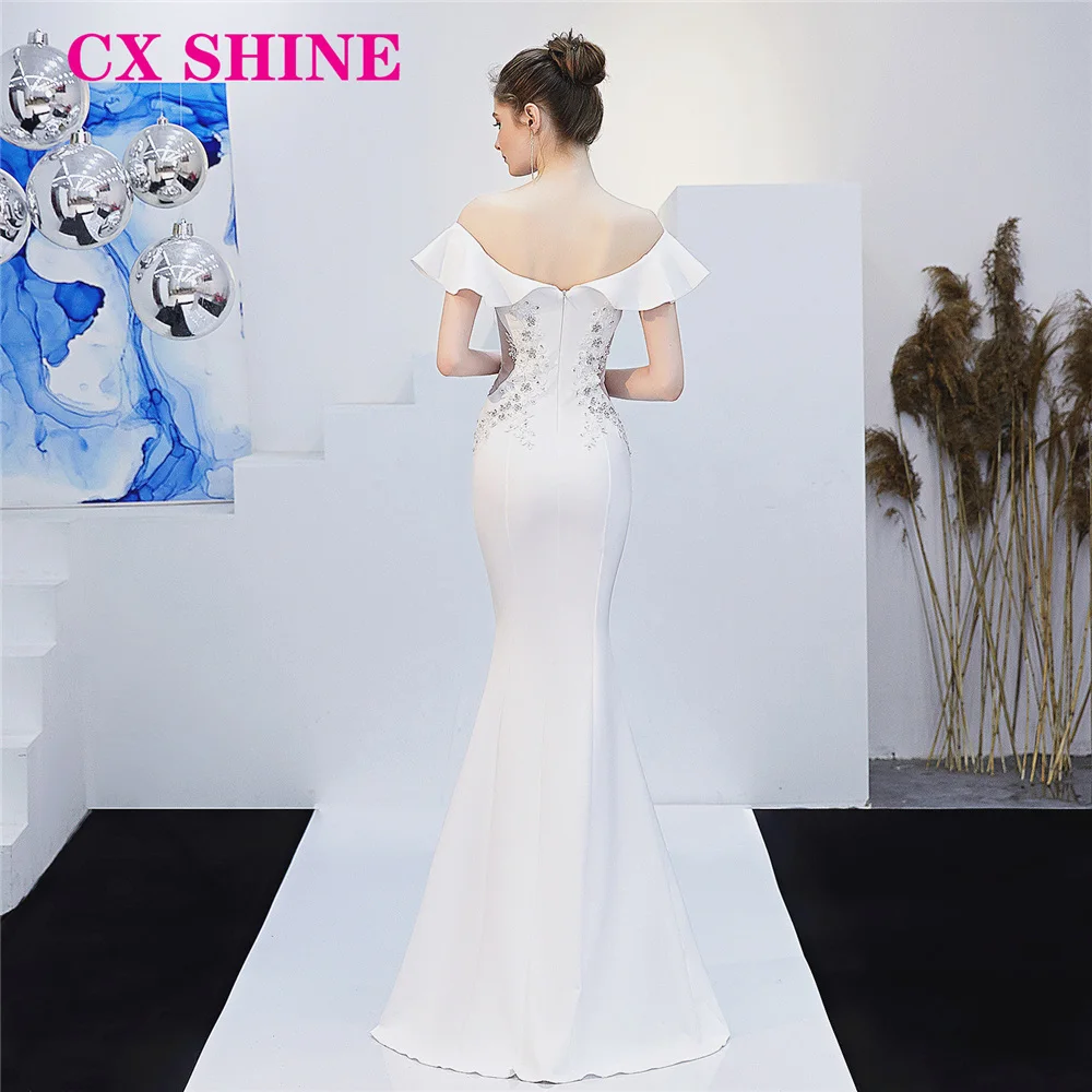 CX Long lace beading formal Evening dress sexy mermaid off shoulder prom party dresses elasticity robe de soiree Vestidos stock
CX Long lace beading formal Evening dress sexy mermaid off shoulder prom party dresses elasticity robe de soiree Vestidos stock