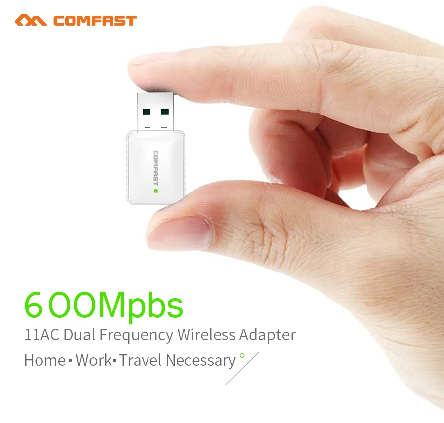 COMFAST 600 Мбит/с WI-FI Адаптер 2.4 г 5 двухдиапазонный беспроводной карты USB адаптер Ethernet