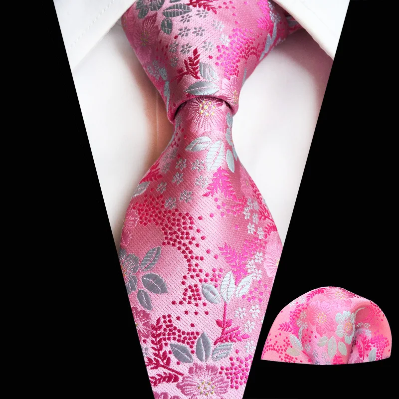 Hot Sale Mans Pink Grey Flower Tie Hanky Set 100% Silk Jacquard Necktie Handkerchief Wedding Tie Set Gift for Men
Hot Sale Mans Pink Grey Flower Tie Hanky Set 100% Silk Jacquard Necktie Handkerchief Wedding Tie Set Gift for Men