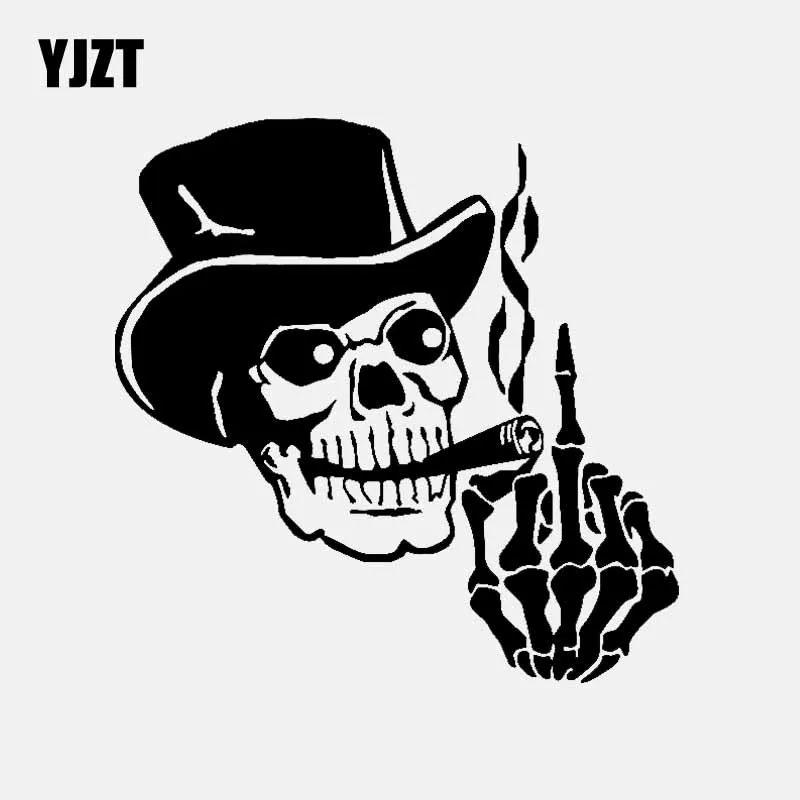 YJZT 16.2CM*16.2CM Skeleton Vinyl Decal Car Sticker Window Art Skull Middle Finger Black/Silver C3-1892
YJZT 16.2CM*16.2CM Skeleton Vinyl Decal Car Sticker Window Art Skull Middle Finger Black/Silver C3-1892