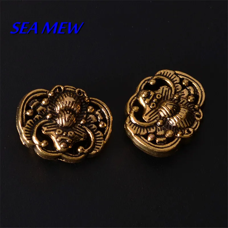 50 PCS Vintage Alloy Antique Gold/ Color Nepal Spacer Beads Hole Bead Bodhi Bead DIY Parts 462bz
50 PCS Vintage Alloy Antique Gold/ Color Nepal Spacer Beads Hole Bead Bodhi Bead DIY Parts 462bz