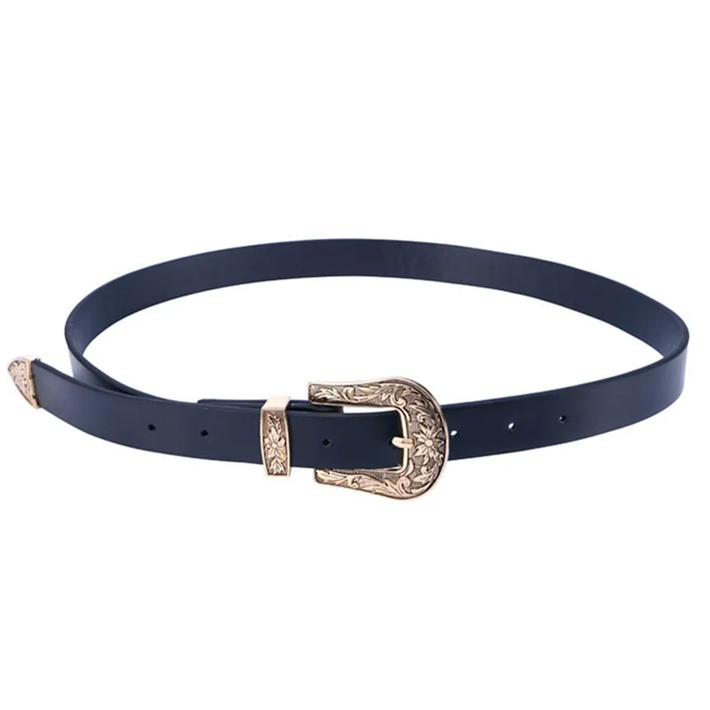 Vintage pattern Metal Buckle Waistband Women Black Leather Western Cowgirl Waist Belt New Hot Metal Print Trend Lady Belt
Vintage pattern Metal Buckle Waistband Women Black Leather Western Cowgirl Waist Belt New Hot Metal Print Trend Lady Belt