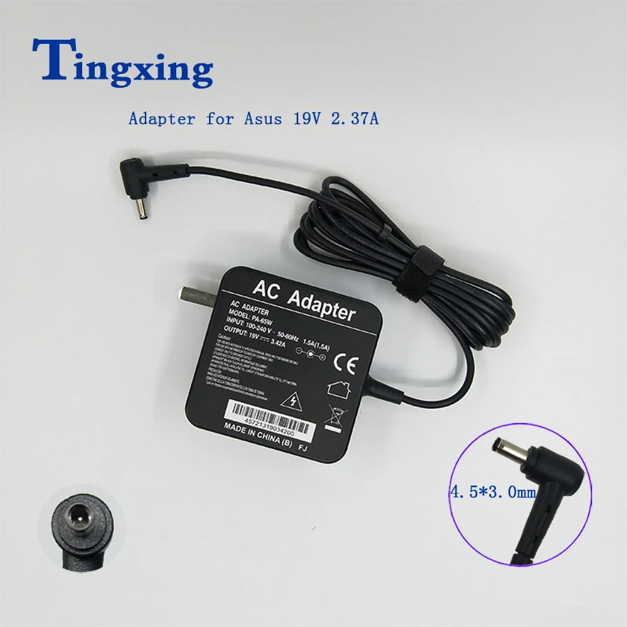 US Plug 19v 2.37a4.5*3.0mm 45w Laptop Ac Adapter Laptop Charger For Asus for Asus UX31A UX32A UX32V UX305F UX21A
US Plug 19v 2.37a4.5*3.0mm 45w Laptop Ac Adapter Laptop Charger For Asus for Asus UX31A UX32A UX32V UX305F UX21A