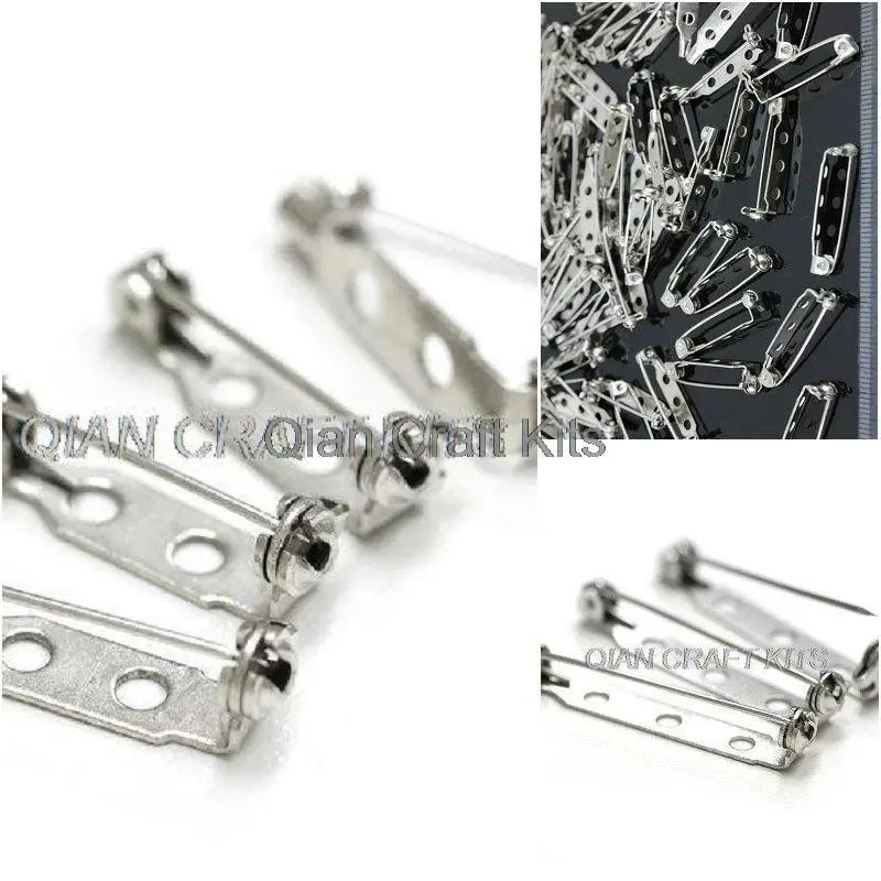 400pcs brass metal mixed sizes 20mm-32mm Silver Brooch Pin Backs Base Safety Locks metal brooch back pin w/ lockable catch bar
400pcs brass metal mixed sizes 20mm-32mm Silver Brooch Pin Backs Base Safety Locks metal brooch back pin w/ lockable catch bar