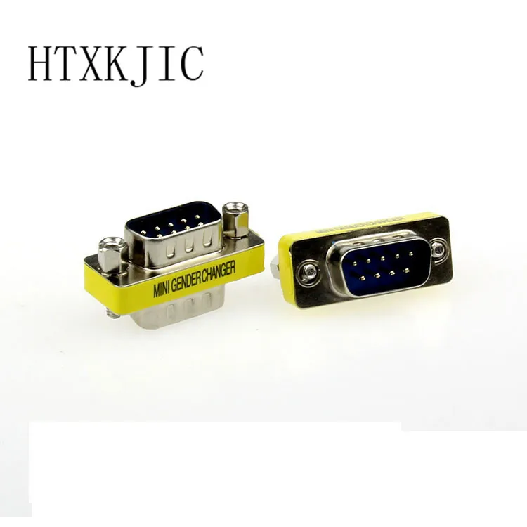Адаптер переходник для ПК RS232 9 Pin папа папа|9 pin male|gender changergender changer |