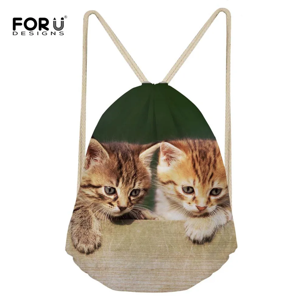 FORUDESIGNS Fashion Drawstring Bag Printing Cats Teenagers Girls Backpack Unisex Travel Storage Package Cute Small Shopping Bags
FORUDESIGNS Fashion Drawstring Bag Printing Cats Teenagers Girls Backpack Unisex Travel Storage Package Cute Small Shopping Bags