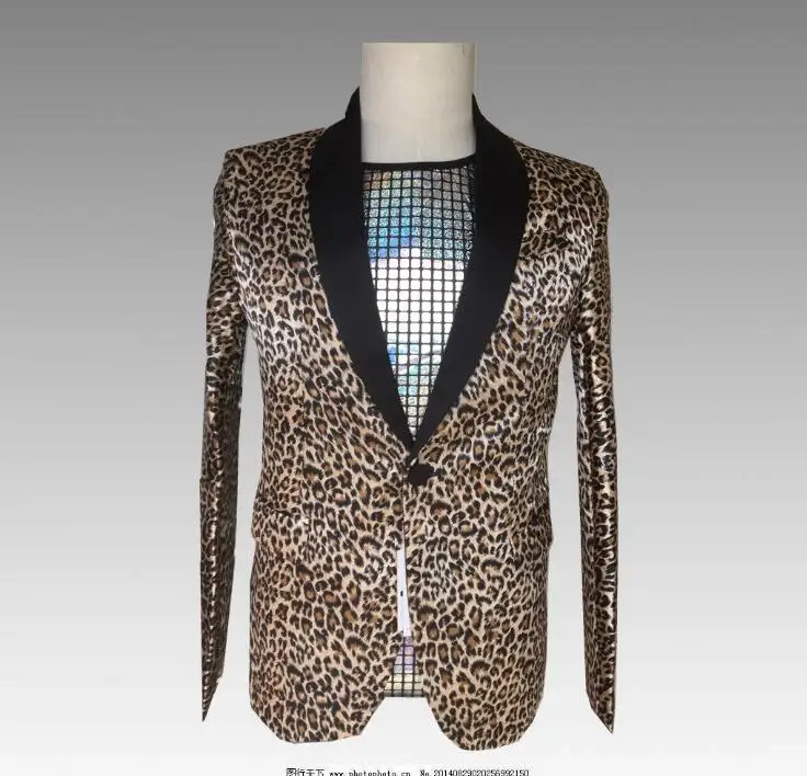 Brand S-3XL Tide Men Leopard Print Fashion Leisure Blazer Masculino Slim Fit Suit Jackets For Men Singer Costume Homme
Brand S-3XL Tide Men Leopard Print Fashion Leisure Blazer Masculino Slim Fit Suit Jackets For Men Singer Costume Homme