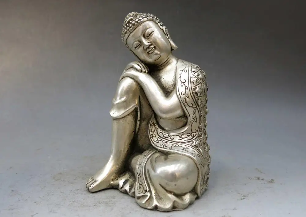 China silver handwork carved beautiful fine think deeply Sakyamuni buddha Statue
China silver handwork carved beautiful fine think deeply Sakyamuni buddha Statue