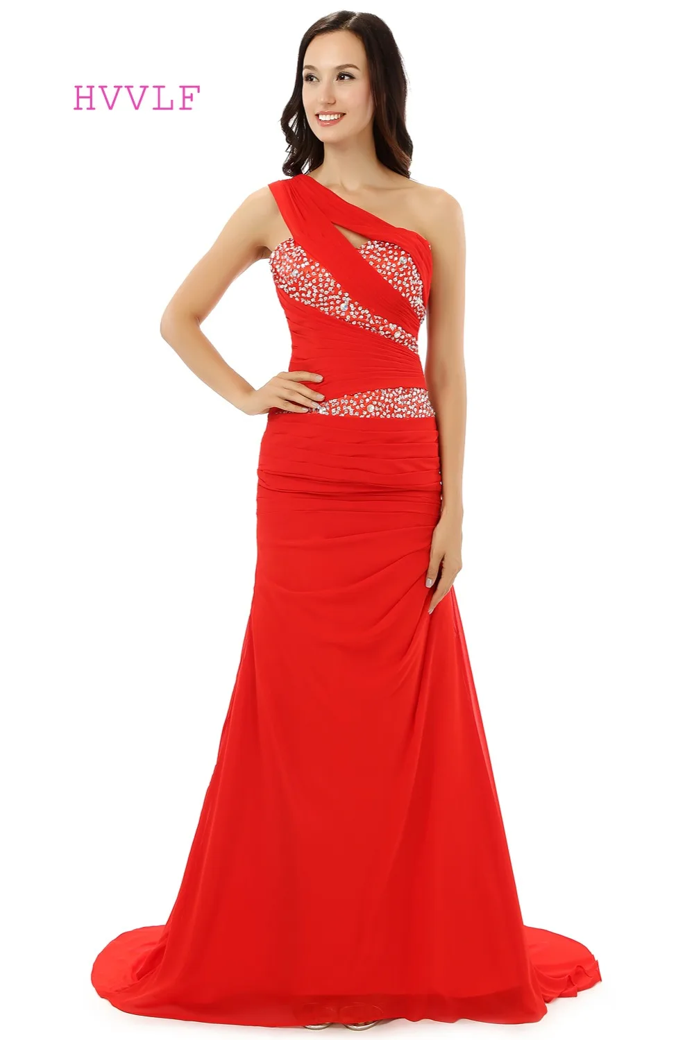 Red Robe De Soiree Mermaid One-shoulder Chiffon Beaded Crystals Formal Women Long Prom Dresses Prom Gown Evening Dress
Red Robe De Soiree Mermaid One-shoulder Chiffon Beaded Crystals Formal Women Long Prom Dresses Prom Gown Evening Dress