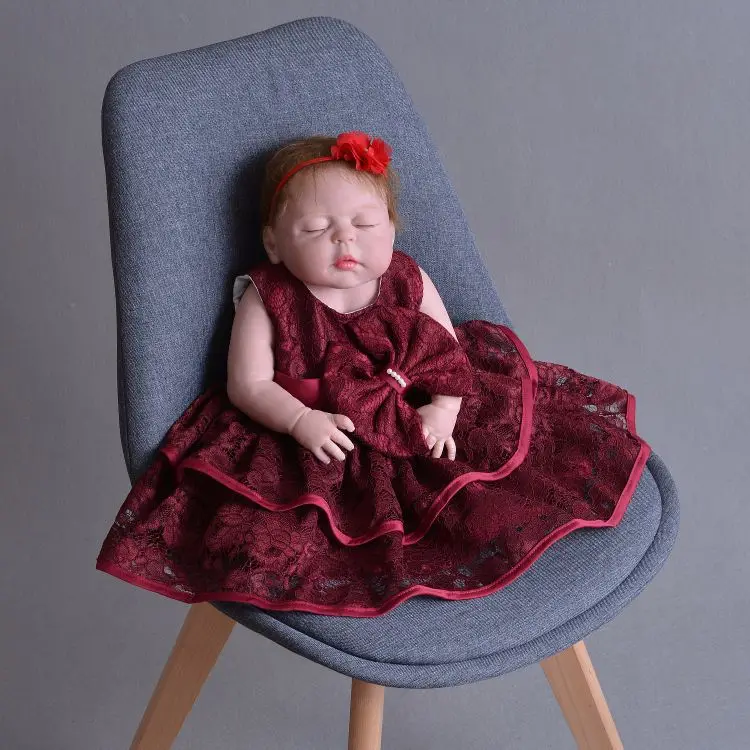 Lifelike 23'' Newborn Doll Can Bathe Full Silicone Vinyl Body Reborn Dolls Baby Princess sleeping girl Birthday Gifts for Girl
Lifelike 23'' Newborn Doll Can Bathe Full Silicone Vinyl Body Reborn Dolls Baby Princess sleeping girl Birthday Gifts for Girl