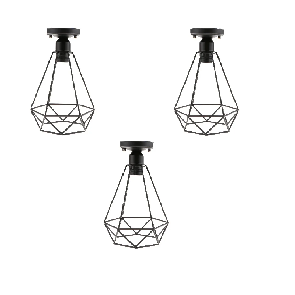 3pcs/lot Antique Black Wire Loft Pendant Ceiling Light Lamp Cage for Asile/Hallway Lighting Lamp Shades Wire Iron Design
3pcs/lot Antique Black Wire Loft Pendant Ceiling Light Lamp Cage for Asile/Hallway Lighting Lamp Shades Wire Iron Design