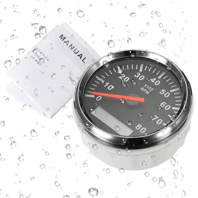 For Motorcycle Boat Tachometer Auto Marine Accessories Tacho Hour Meter Gauge LCD Hourmeter 8000 RPM 85mm Car Automobile12V/24V
For Motorcycle Boat Tachometer Auto Marine Accessories Tacho Hour Meter Gauge LCD Hourmeter 8000 RPM 85mm Car Automobile12V/24V