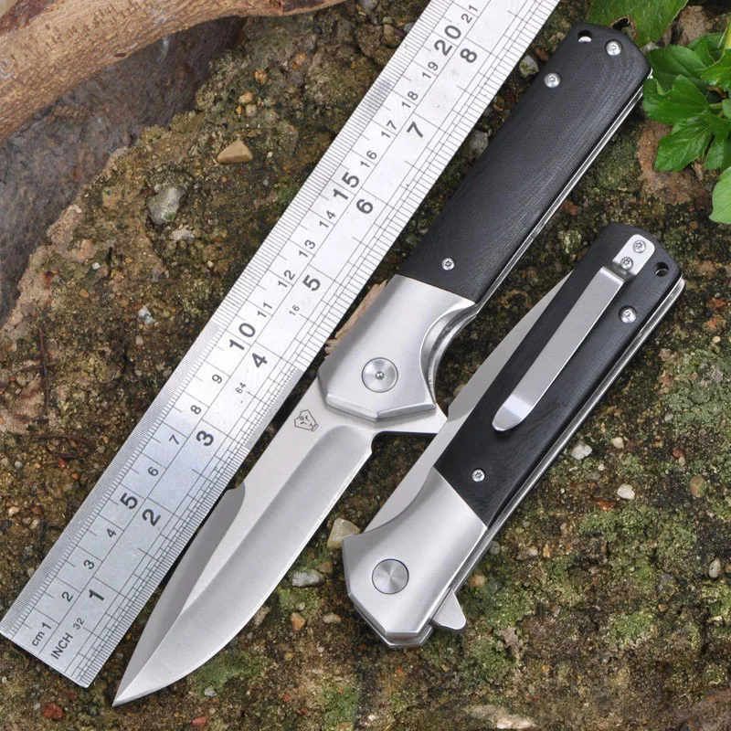 VOLTRON V20 8CR13MOV blade G10 Handle 58HRC Outdoor Folding Knife Camping Hunting Garden Tool Survival Knife Pocket EDC Tool
VOLTRON V20 8CR13MOV blade G10 Handle 58HRC Outdoor Folding Knife Camping Hunting Garden Tool Survival Knife Pocket EDC Tool