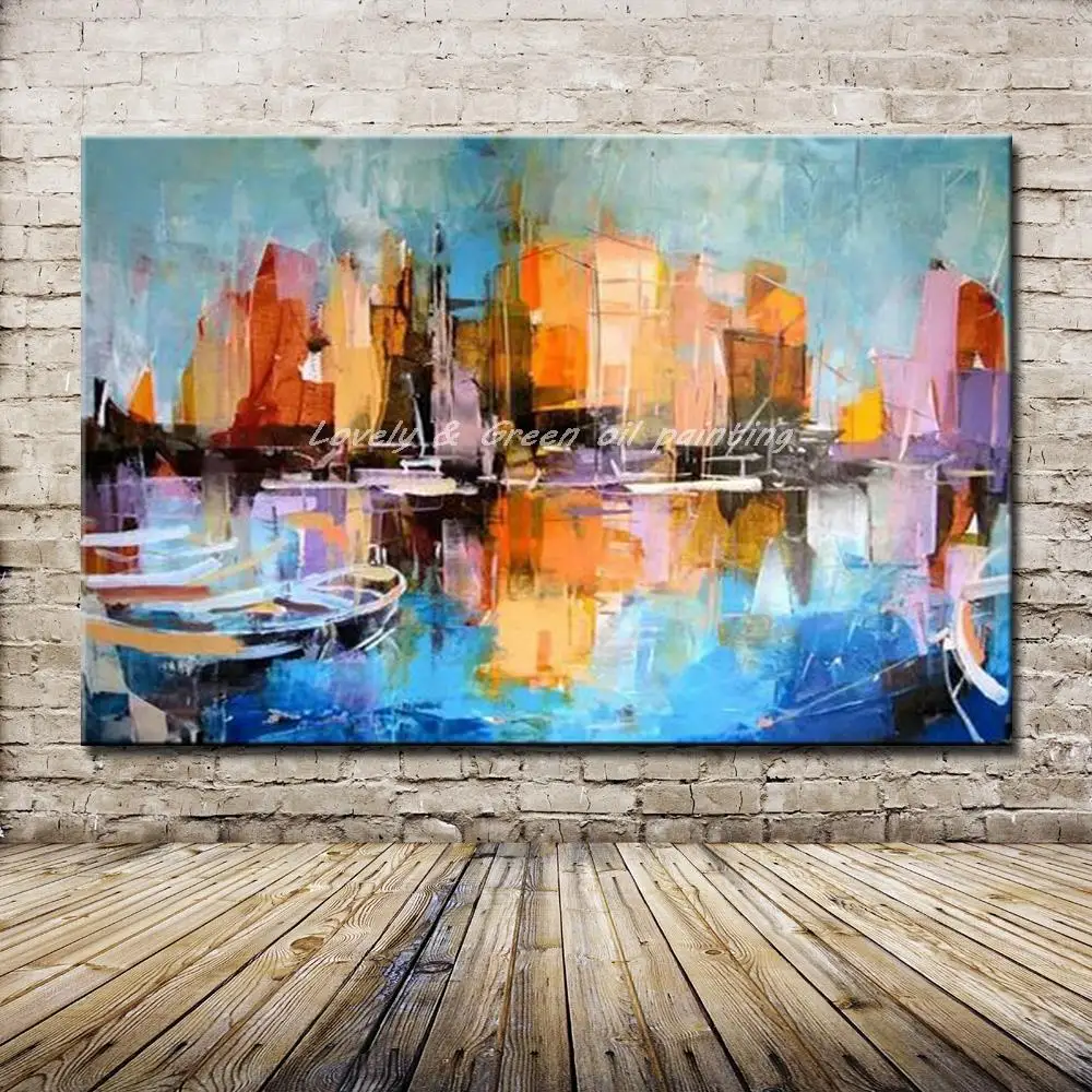 Mintura Wall Pictures Hand Painted Boat Landscape Oil Paintings On Canvas Modern Abstract Art Posters For Living Room Home Decor
Mintura Wall Pictures Hand Painted Boat Landscape Oil Paintings On Canvas Modern Abstract Art Posters For Living Room Home Decor