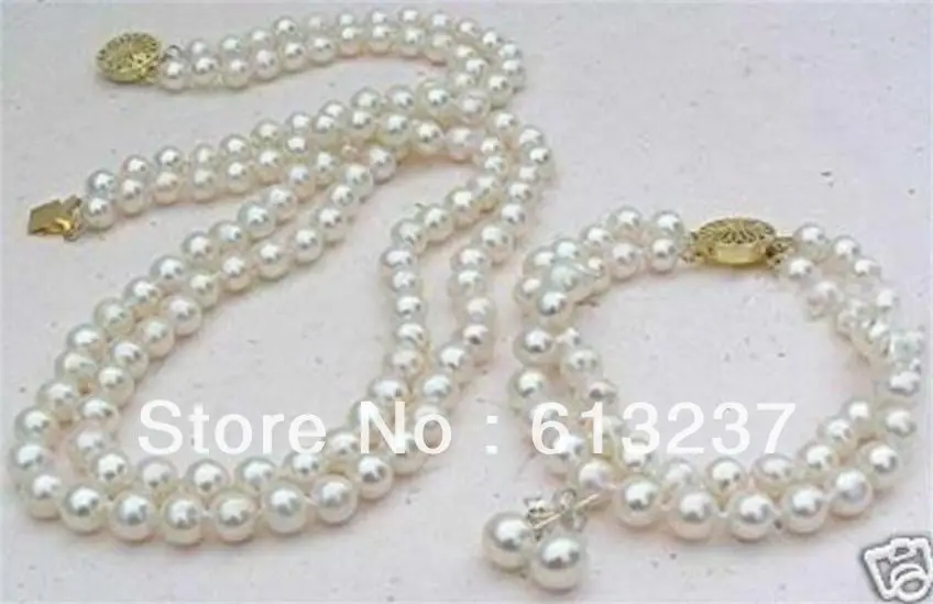 Free Shipping New Fashion Style 2 Rows White 8mm Shell Simulated-Pearl Necklace Bracelet Earring Round Beads Jewelry Set G4540
Free Shipping New Fashion Style 2 Rows White 8mm Shell Simulated-Pearl Necklace Bracelet Earring Round Beads Jewelry Set G4540