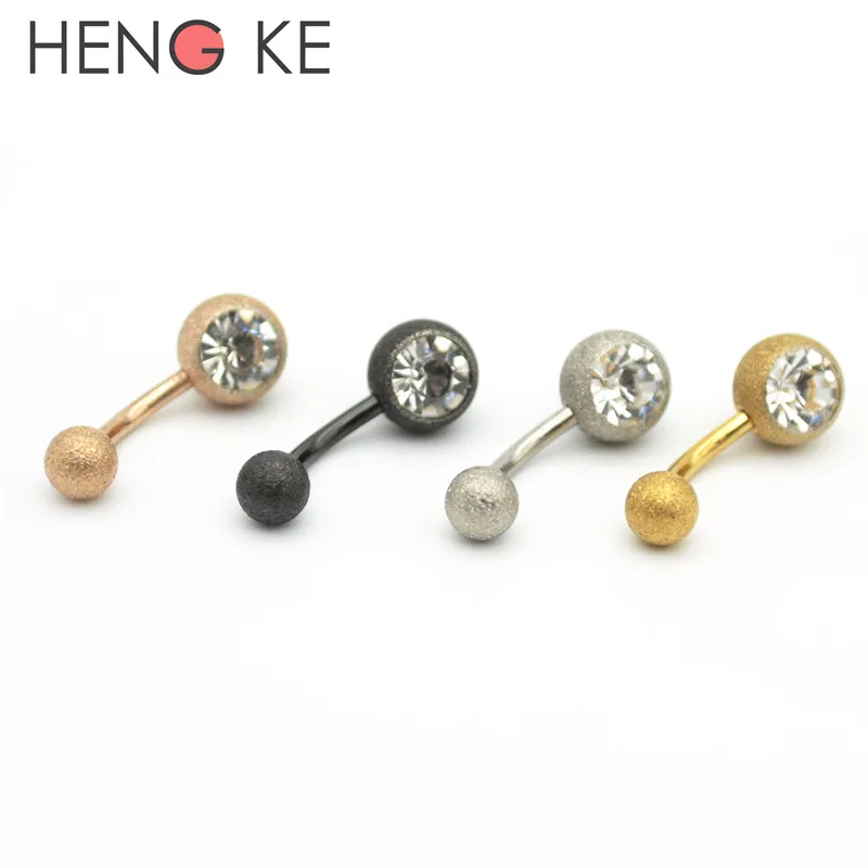 HENGKE Crystal Clear Gem Belly Bar Frosted Navel Rings Button Banana Curved Body Piercing Jewelry Titanium Plating Gold Rose
HENGKE Crystal Clear Gem Belly Bar Frosted Navel Rings Button Banana Curved Body Piercing Jewelry Titanium Plating Gold Rose