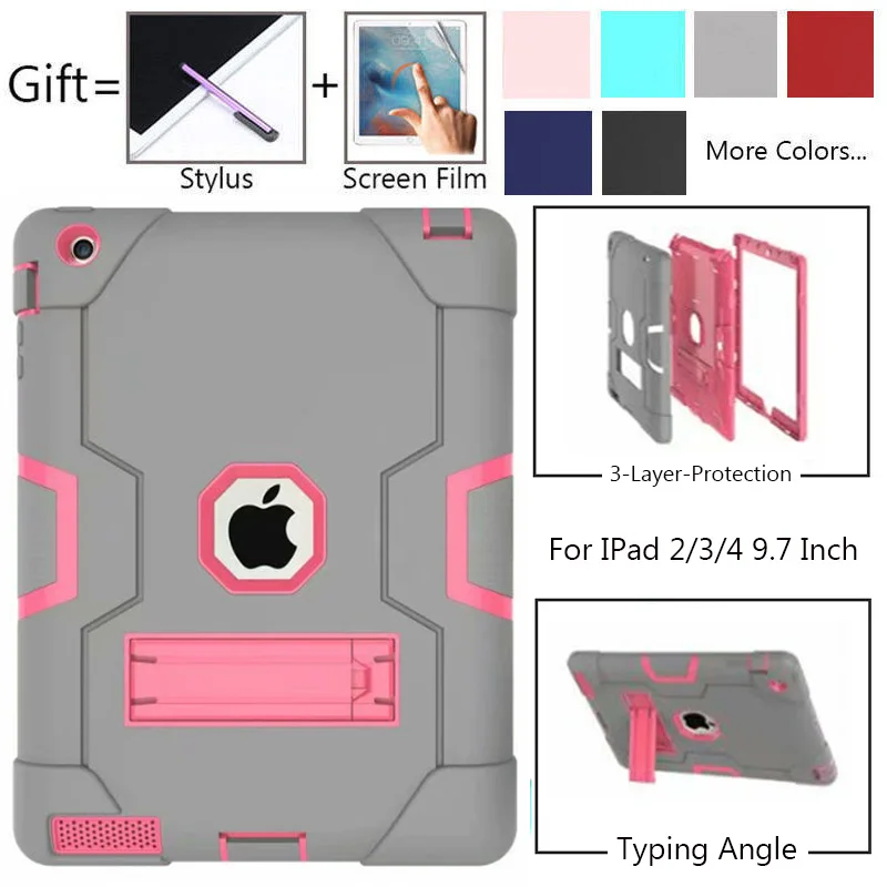 Для Apple iPad2 iPad3 iPad4 детская безопасная Броня ударопрочный сверхпрочный