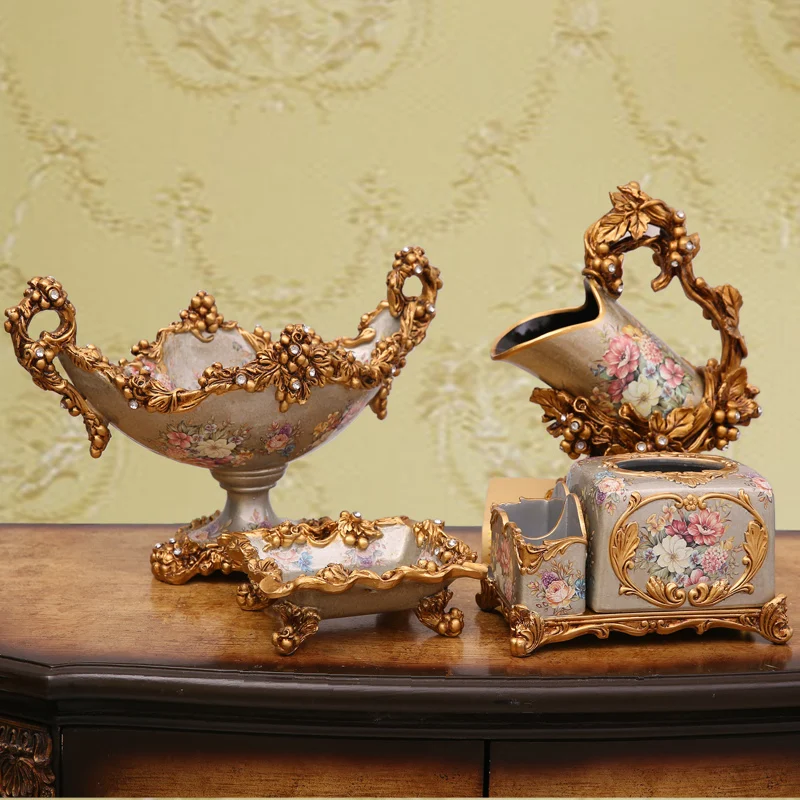 European luxury jewelry ornaments resin Home Furnishing desktop decoration household living room set
European luxury jewelry ornaments resin Home Furnishing desktop decoration household living room set
