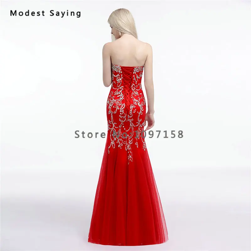 Luxury Sexy Red Mermaid Beaded Evening Dresses 2017 with Rhinestone Formal Engagement Party Prom Gowns vestido longo de festa
Luxury Sexy Red Mermaid Beaded Evening Dresses 2017 with Rhinestone Formal Engagement Party Prom Gowns vestido longo de festa