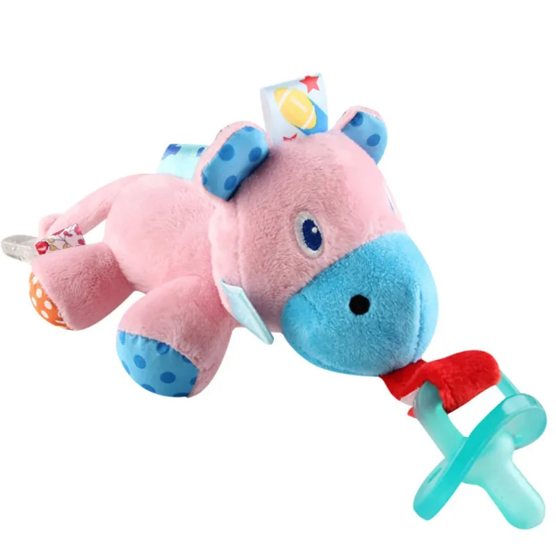 New Silicon Newborn Infrant Pacifier Holder Baby Rattle Toys Animal Cute Rabbit Handbells Plush Baby Toy Gift Plush Doll
New Silicon Newborn Infrant Pacifier Holder Baby Rattle Toys Animal Cute Rabbit Handbells Plush Baby Toy Gift Plush Doll