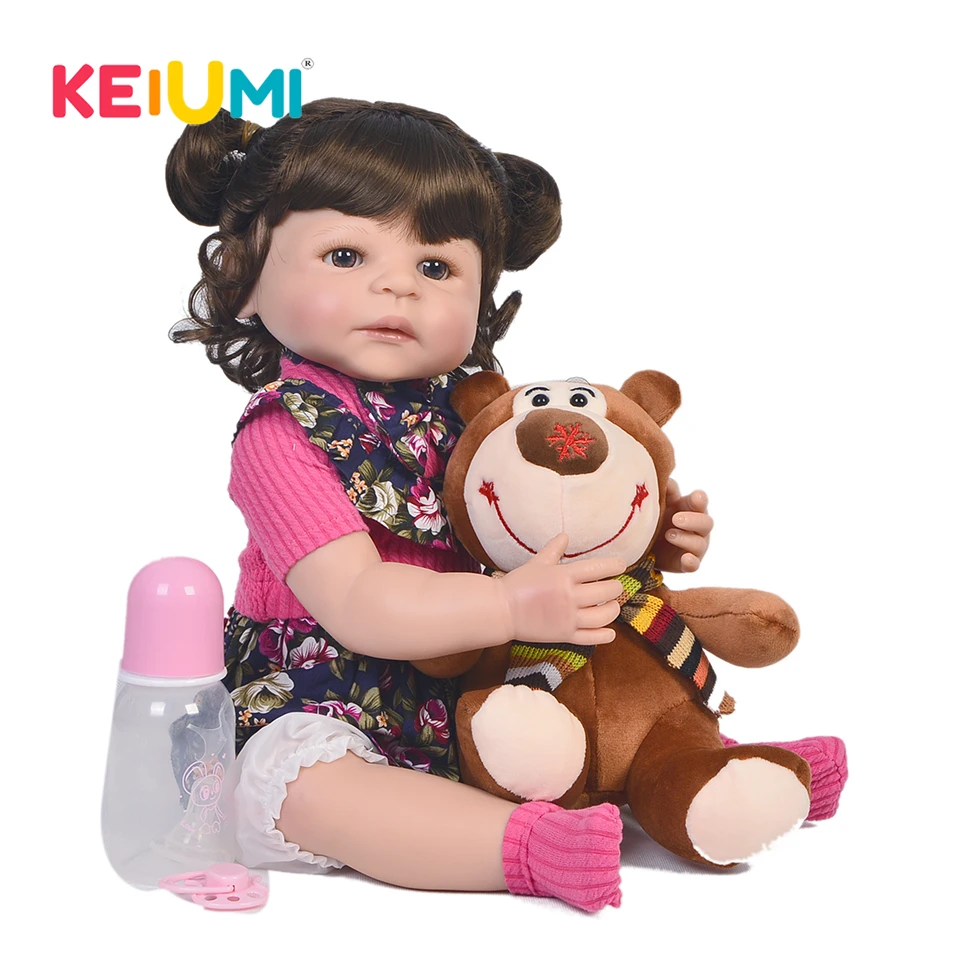 22 Inch Baby Doll All Silicone Body Realistic Newborn Doll Wear Rose Dress Fashion Alive Reborn Baby Doll For Girl Birthday Gift
22 Inch Baby Doll All Silicone Body Realistic Newborn Doll Wear Rose Dress Fashion Alive Reborn Baby Doll For Girl Birthday Gift