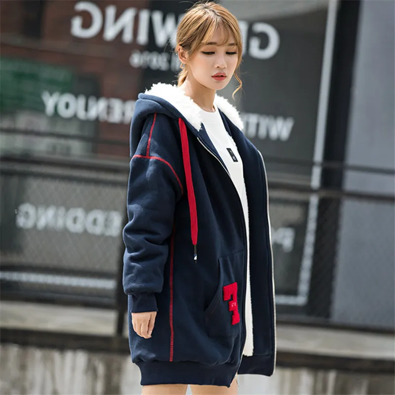 AKSLXDMMD Causal Thick Hooded Jacket 2019 New Autumn and Winter Women Hoodies Loose Coat Female Sweatshirt Student LH1298
AKSLXDMMD Causal Thick Hooded Jacket 2019 New Autumn and Winter Women Hoodies Loose Coat Female Sweatshirt Student LH1298