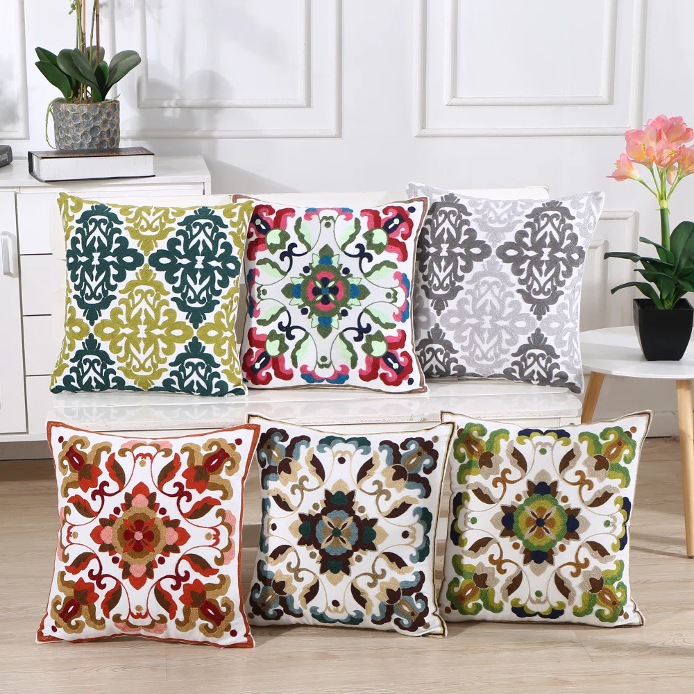 Pillow Cases Bohemian Geometric Floral Pattern Decorative Cotton Linen Cushion Pillow Cases for Home Bedroom 45*45 cm Cover
Pillow Cases Bohemian Geometric Floral Pattern Decorative Cotton Linen Cushion Pillow Cases for Home Bedroom 45*45 cm Cover