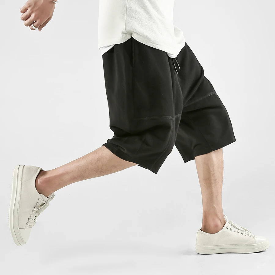 Уличная одежда длинные шорты мужские летние бермуды в стиле хип-хоп шаровары с