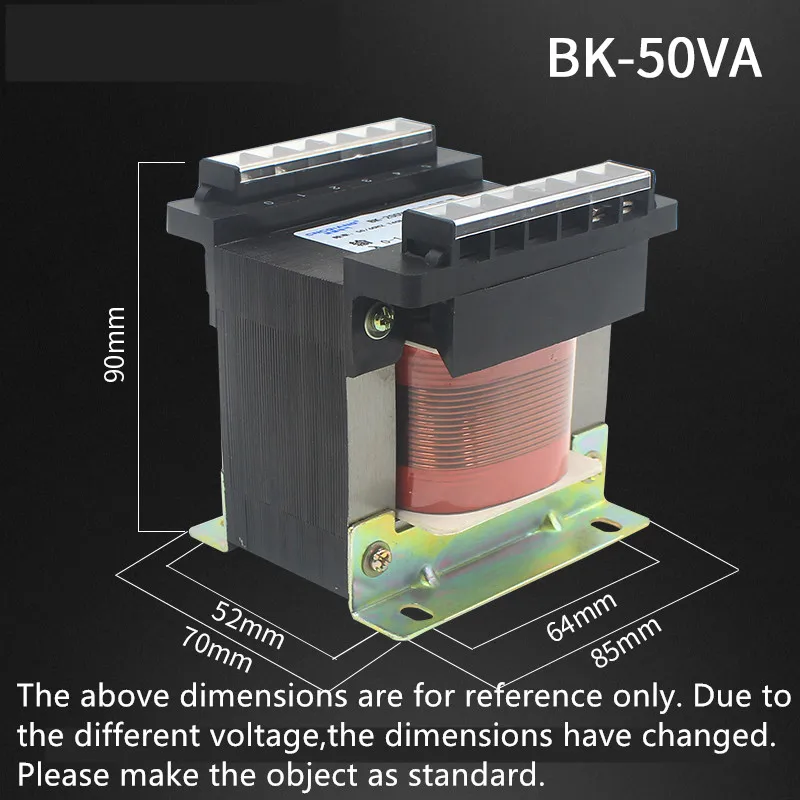 BK 50VA Управление изолирующий трансформатор сухой 220V380V переменной 36V24V12V6.3V