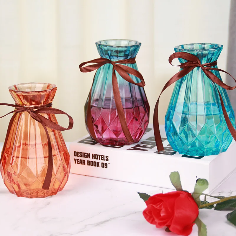 NEW Gradual Vase Glass Transparent Plant Terrarium Living Room Fresh Vase Nordic Decoration Home Stylish Ins Small Vase Ornament
NEW Gradual Vase Glass Transparent Plant Terrarium Living Room Fresh Vase Nordic Decoration Home Stylish Ins Small Vase Ornament