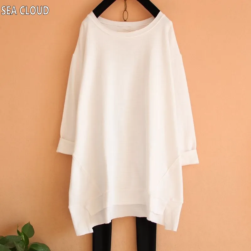 82 Plus size loose spring and autumn female long-sleeve T-shirt large solid color t shirts basic shirt big clothing
82 Plus size loose spring and autumn female long-sleeve T-shirt large solid color t shirts basic shirt big clothing