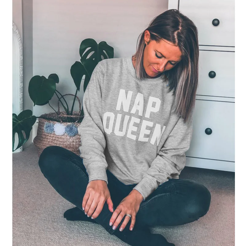 Nap Queen Sweatshirt Women Casual Crewneck Long Sleeve Jumper Hoodies Trendy Autumn Tumblr Hipster Grunge Sweatshirts Pullovers
Nap Queen Sweatshirt Women Casual Crewneck Long Sleeve Jumper Hoodies Trendy Autumn Tumblr Hipster Grunge Sweatshirts Pullovers