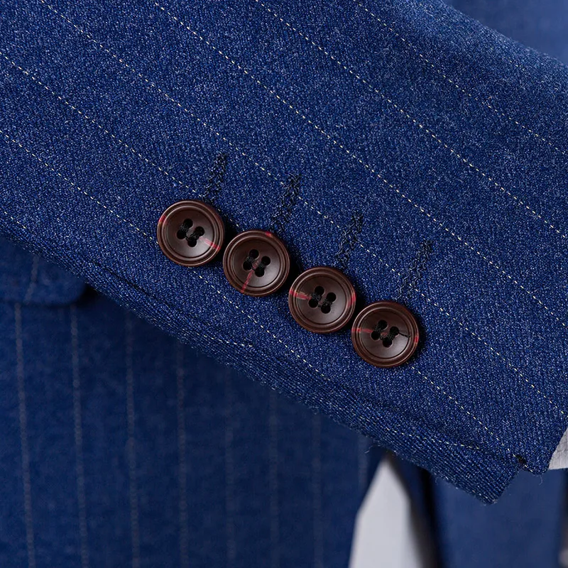 Jacket+Pants+Vest 2019 Top Quality Brand Men Suits Stripe Pinstripe Suit Slim Fit Wedding Male Groom Tuxedos Bridegroom Suit 930
Jacket+Pants+Vest 2019 Top Quality Brand Men Suits Stripe Pinstripe Suit Slim Fit Wedding Male Groom Tuxedos Bridegroom Suit 930