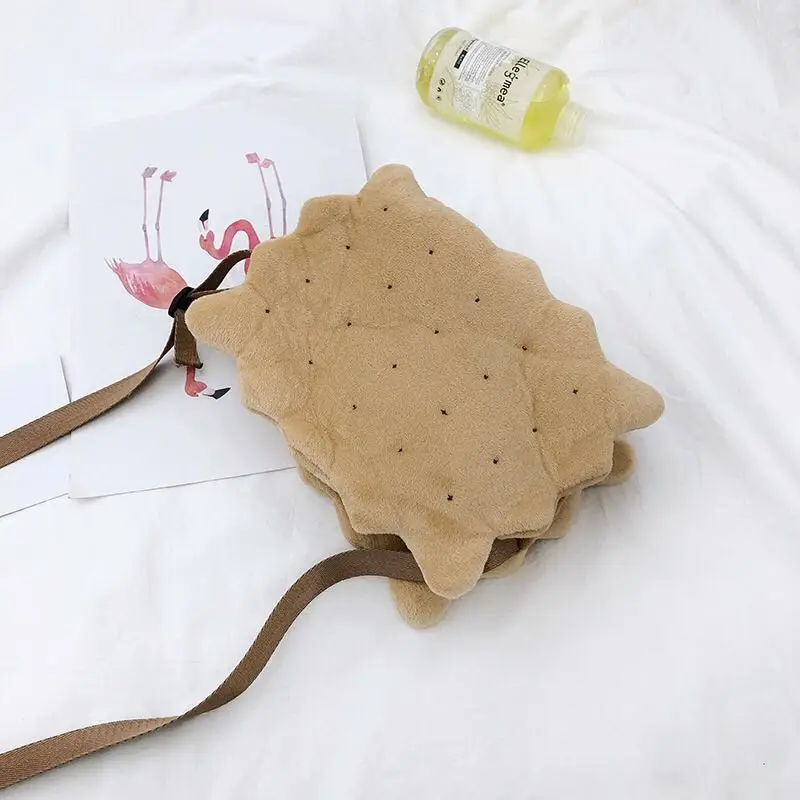 2019 New BiscuitKawaii Biscuits Cookies Plush Shoulder Women's Bag Crossbody Bag Sweet Cute Lady Classic Elegant Stylish Leisure
2019 New BiscuitKawaii Biscuits Cookies Plush Shoulder Women's Bag Crossbody Bag Sweet Cute Lady Classic Elegant Stylish Leisure