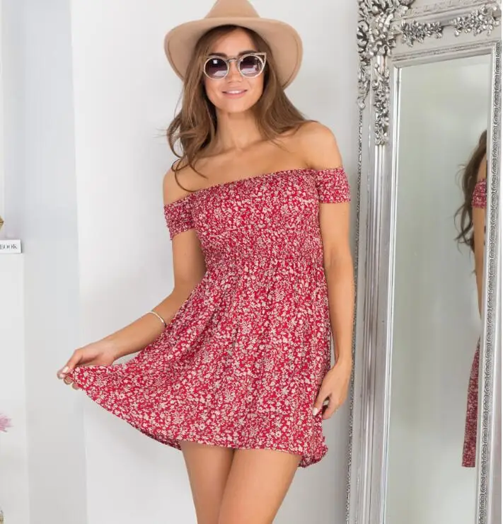 Summer Dress 2022 Fashion Off Shoulder Slash Neck Floral Mini Sexy Beach Dress Women New Elastic Casual Plus Size Party Vestidoe
Summer Dress 2022 Fashion Off Shoulder Slash Neck Floral Mini Sexy Beach Dress Women New Elastic Casual Plus Size Party Vestidoe