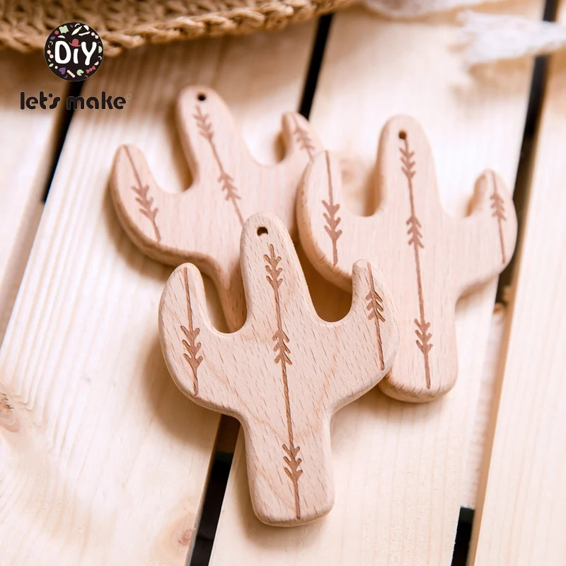 Let's Make Wooden Teethers Cartoon Teething Shape Cactus Leaves Tent 1pc DIY Nursing Product Beech Wood Food Grade Baby Teethers
Let's Make Wooden Teethers Cartoon Teething Shape Cactus Leaves Tent 1pc DIY Nursing Product Beech Wood Food Grade Baby Teethers
