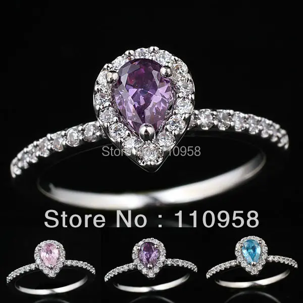 Lady Real 925 Sterling Silver Wedding Ring 4x6mm Pear Shape Cubic Zirconia Jewelry R150
Lady Real 925 Sterling Silver Wedding Ring 4x6mm Pear Shape Cubic Zirconia Jewelry R150