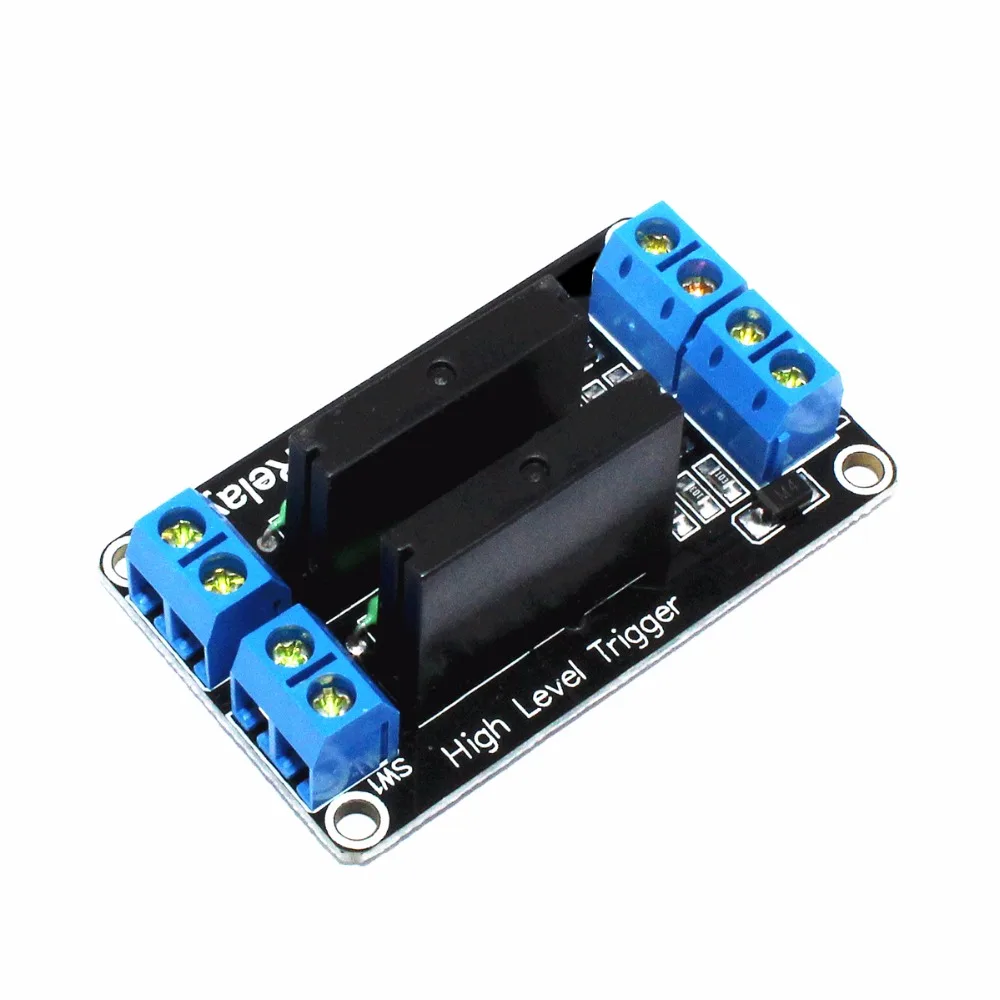 2-way 5V high level solid state relay module, with fuse, solid state relay 250V2A
2-way 5V high level solid state relay module, with fuse, solid state relay 250V2A