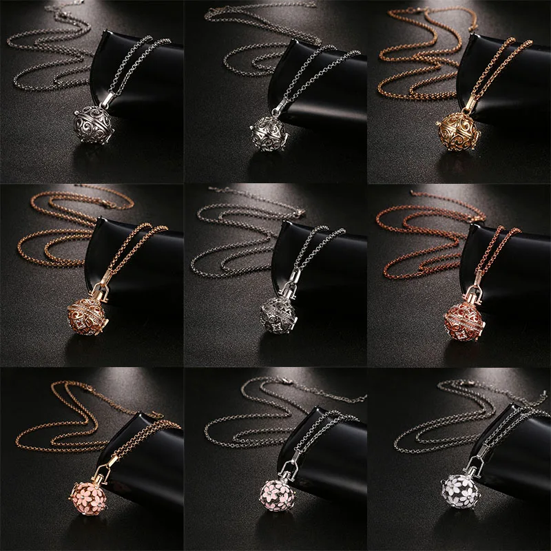 New Mexico Chime Hollow Zircon Vintage Necklace Jewelry Music Ball Essential Oil Pregnancy Necklace Summer Romantic Accessories
New Mexico Chime Hollow Zircon Vintage Necklace Jewelry Music Ball Essential Oil Pregnancy Necklace Summer Romantic Accessories