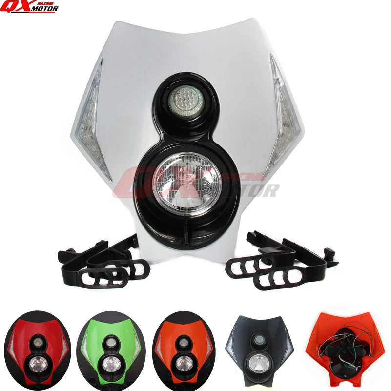 PP Plastic 12V Powerful Headlamp Motorcycle Head Lamp Headlight Fit RMZ KX SX KLX WR Motocross Enduro Supermoto free shipping
PP Plastic 12V Powerful Headlamp Motorcycle Head Lamp Headlight Fit RMZ KX SX KLX WR Motocross Enduro Supermoto free shipping